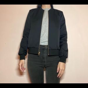 Everlane E2 style bomber in black